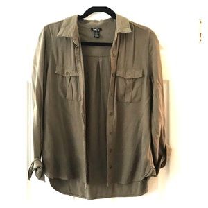 Olive Green Button Up